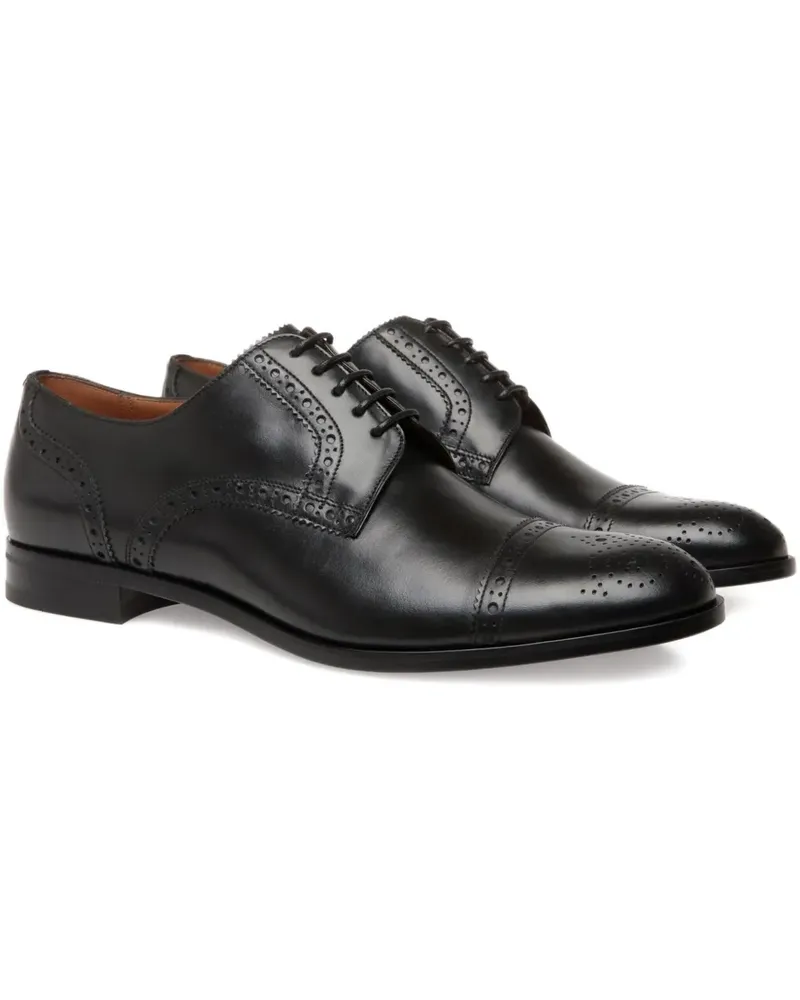 Bally Derby-Schuhe mit Budapestermuster - Schwarz Schwarz