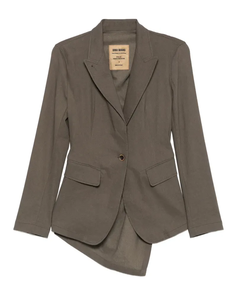 Uma Wang Kylie single-breasted blazer - Grau Grau