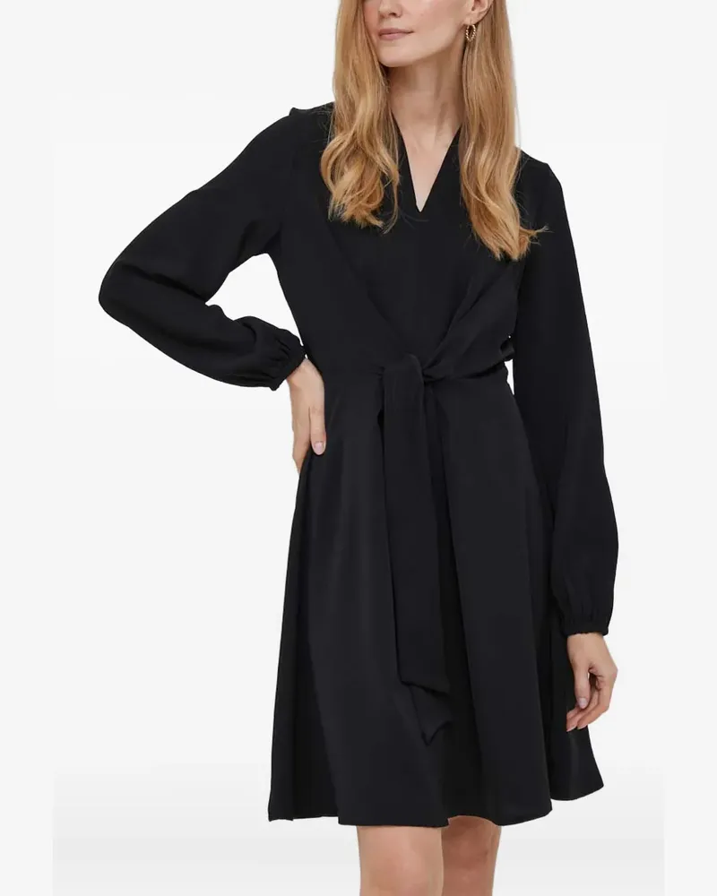 DKNY Midikleid mit Schnürung - Schwarz Schwarz