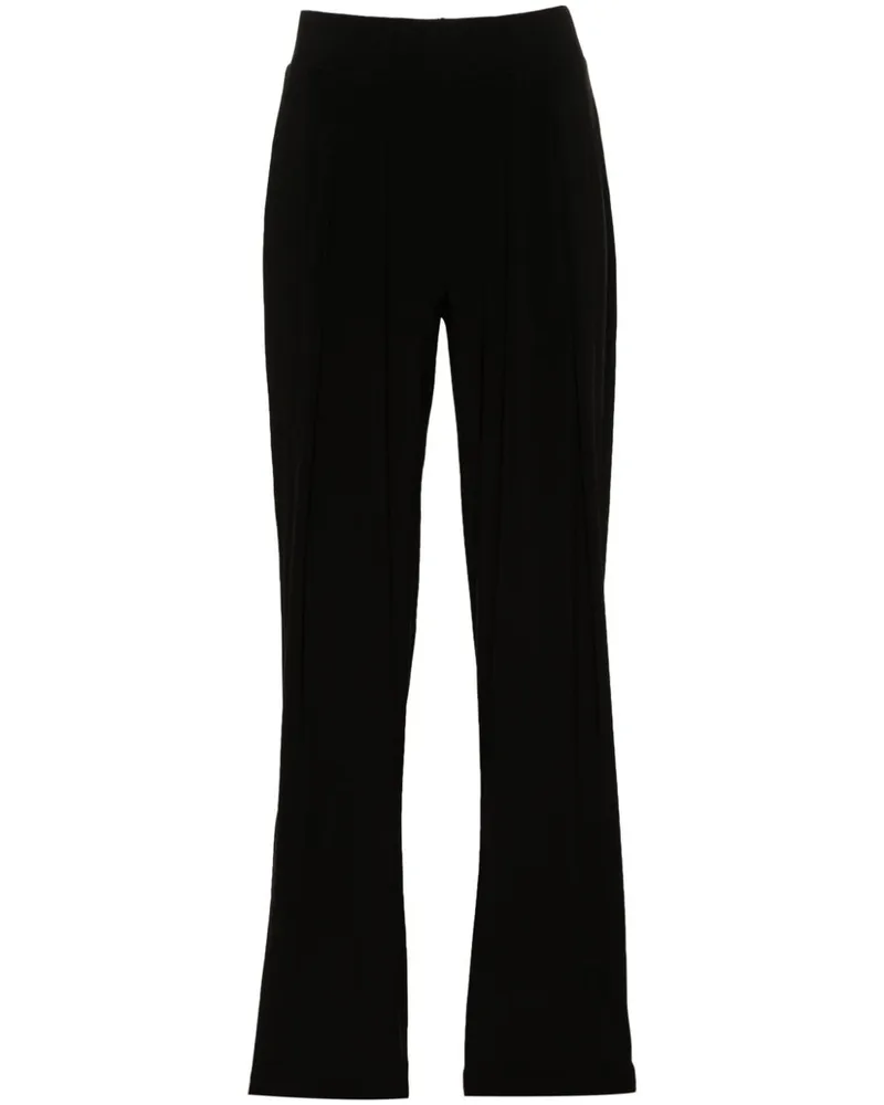 Norma Kamali Tief sitzende Tapered-Hose - Schwarz Schwarz