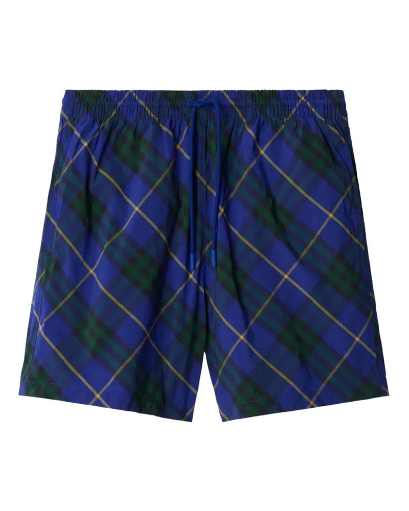 Burberry Karierte Badeshorts - Blau Blau