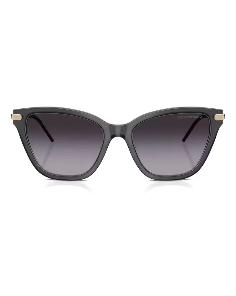 Emporio Armani Sonnenbrille mit Cat-Eye-Gestell - Grau Grau
