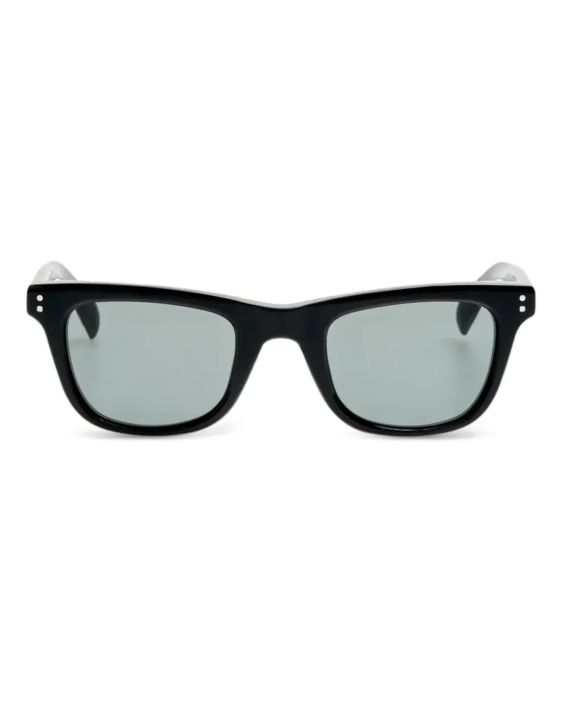 Jacquemus Eckige Sonnenbrille - Schwarz Schwarz