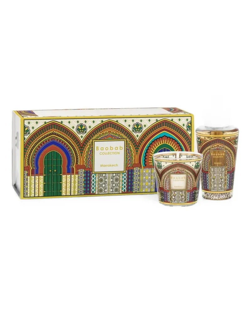 Baobab Collection Marrakech Geschenkset mit Kerze und Diffusor - Weiß Weiß