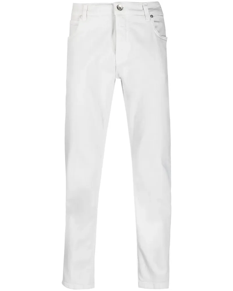 Eleventy Halbhohe Straight-Leg-Hose - Grau Grau