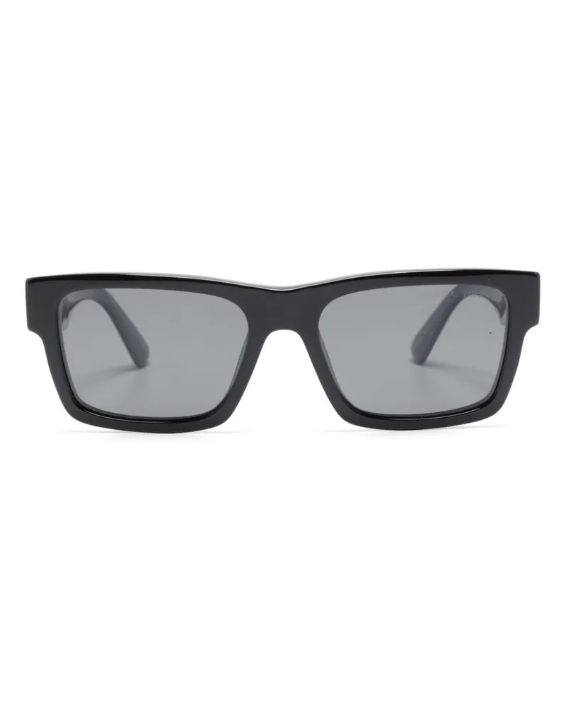 Prada Sonnenbrille mit eckigem Gestell - Schwarz Schwarz