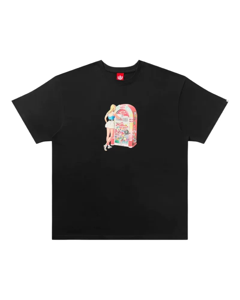 ICECREAM Juke Box T-Shirt mit Grafik - Schwarz Schwarz