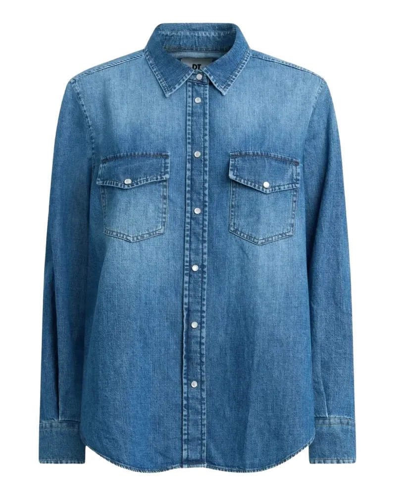 PT TORINO washed-denim shirt - Blau Blau