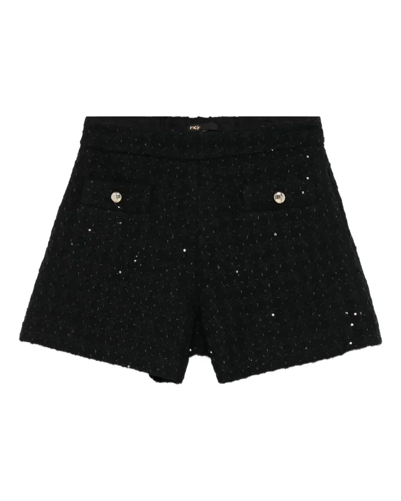 Maje Shorts mit Pailletten - Schwarz Schwarz