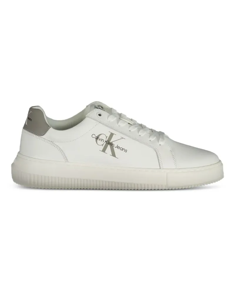 Calvin Klein monogram low-top sneakers - Weiß Weiß