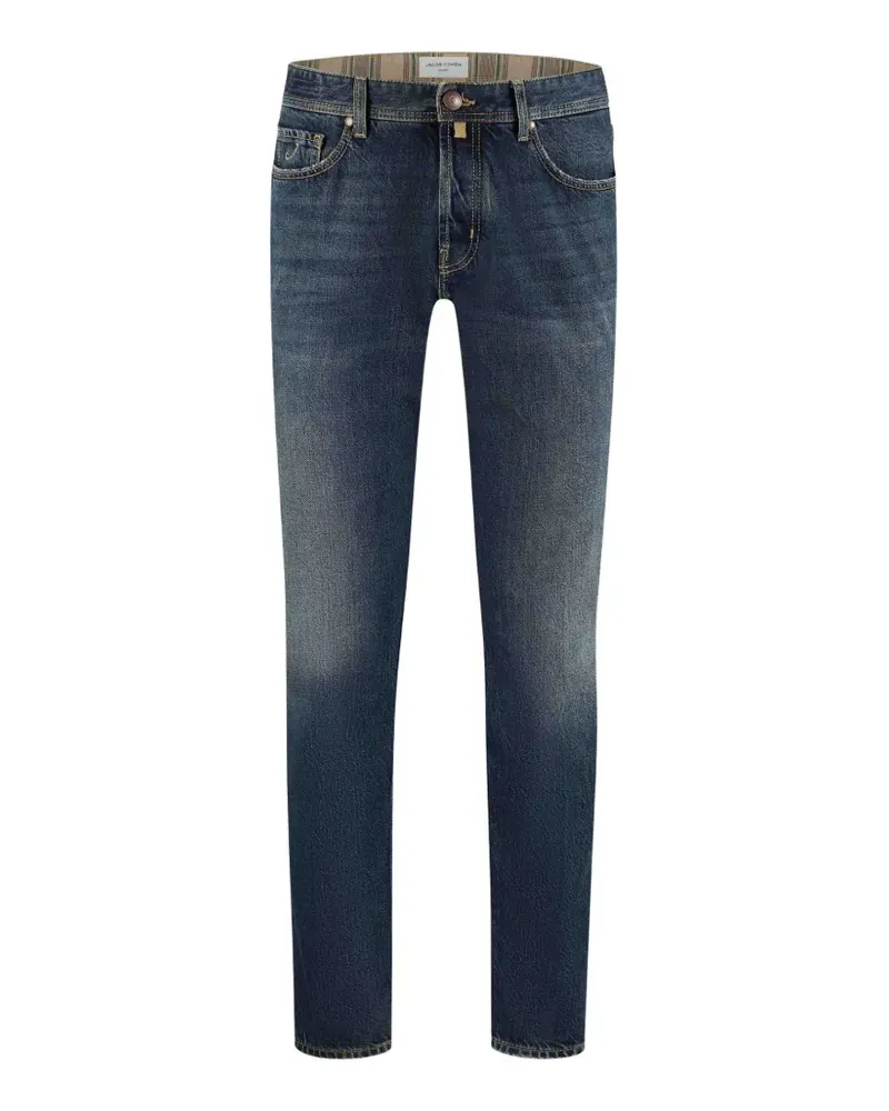 Jacob Cohën Jeans mit Tragefalten - Blau Blau