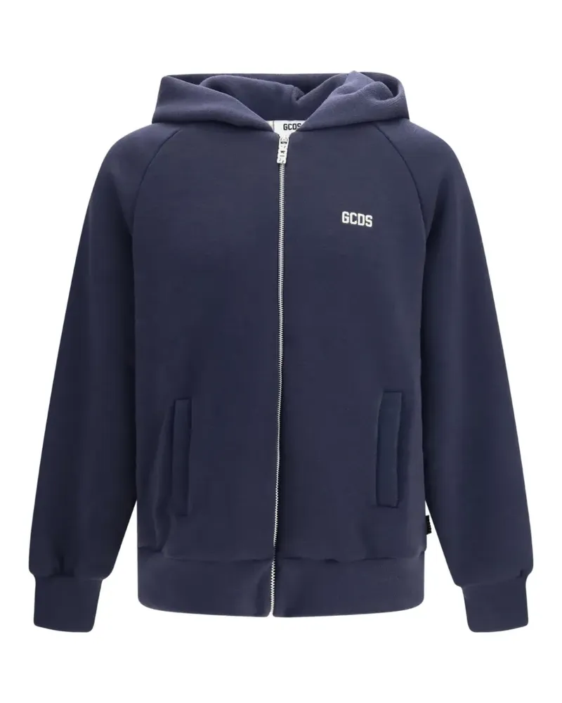 GCDS Hoodie mit Logo-Patch - Blau Blau