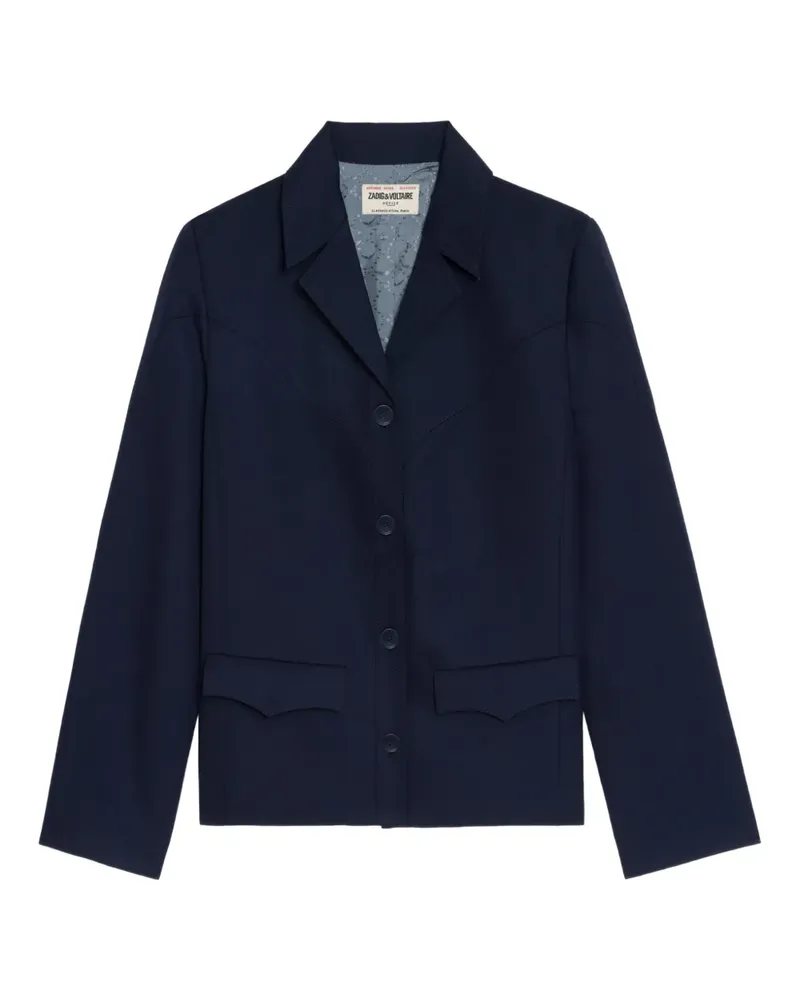 Zadig & Voltaire Sakko mit Knopfverschluss - Blau Blau