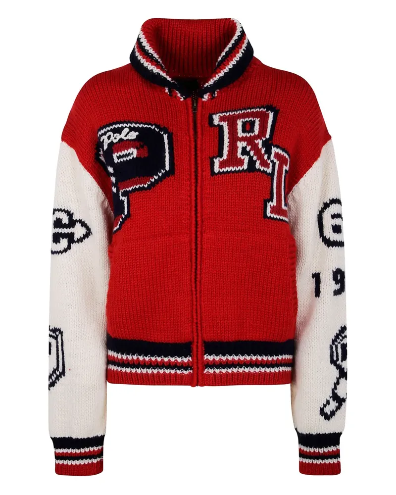 Ralph Lauren Gestrickter Cardigan - Rot Rot