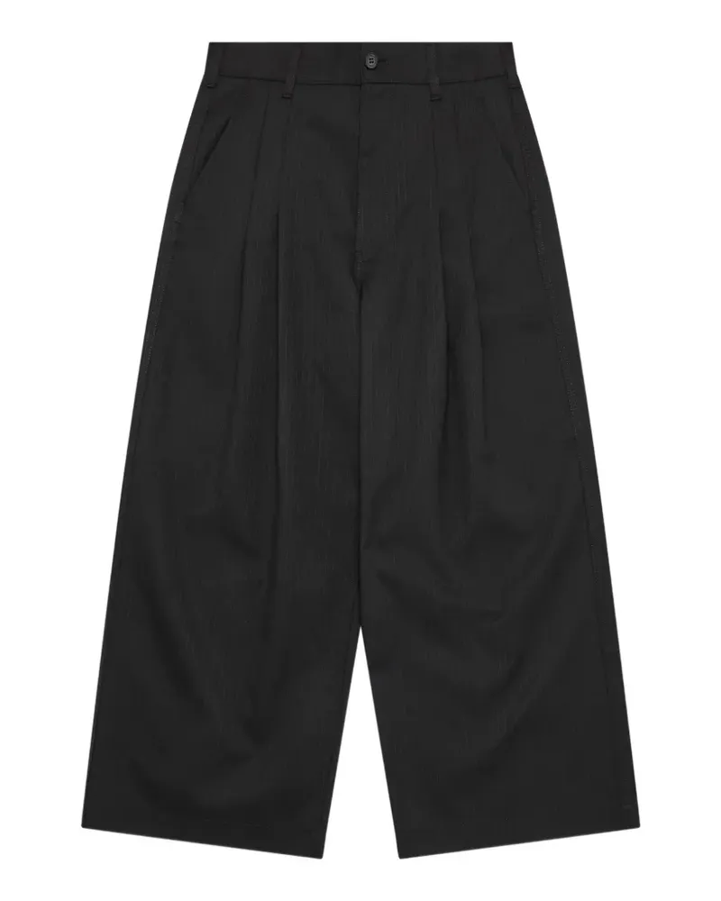 Comme des Garçons Nadelstreifenhose mit Bundfalten - Blau Blau