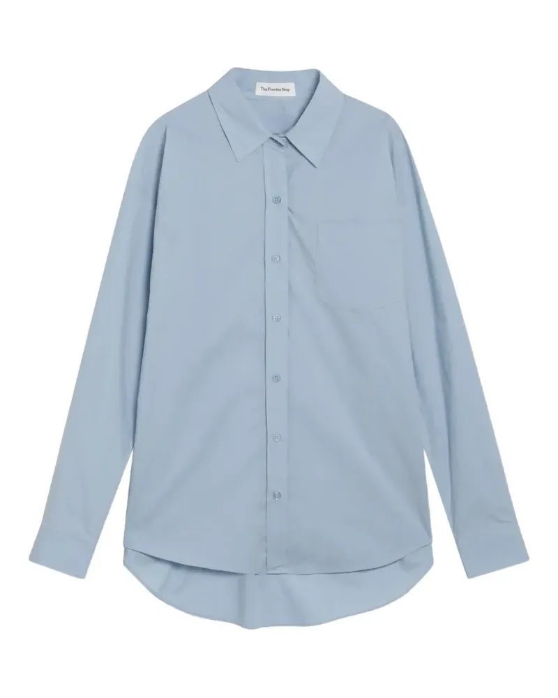 FRANKIE Shop Ornella Hemd mit Knöpfen - Blau Blau