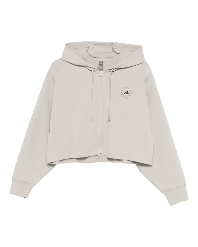 adidas Cropped-Hoodie - Grau Grau