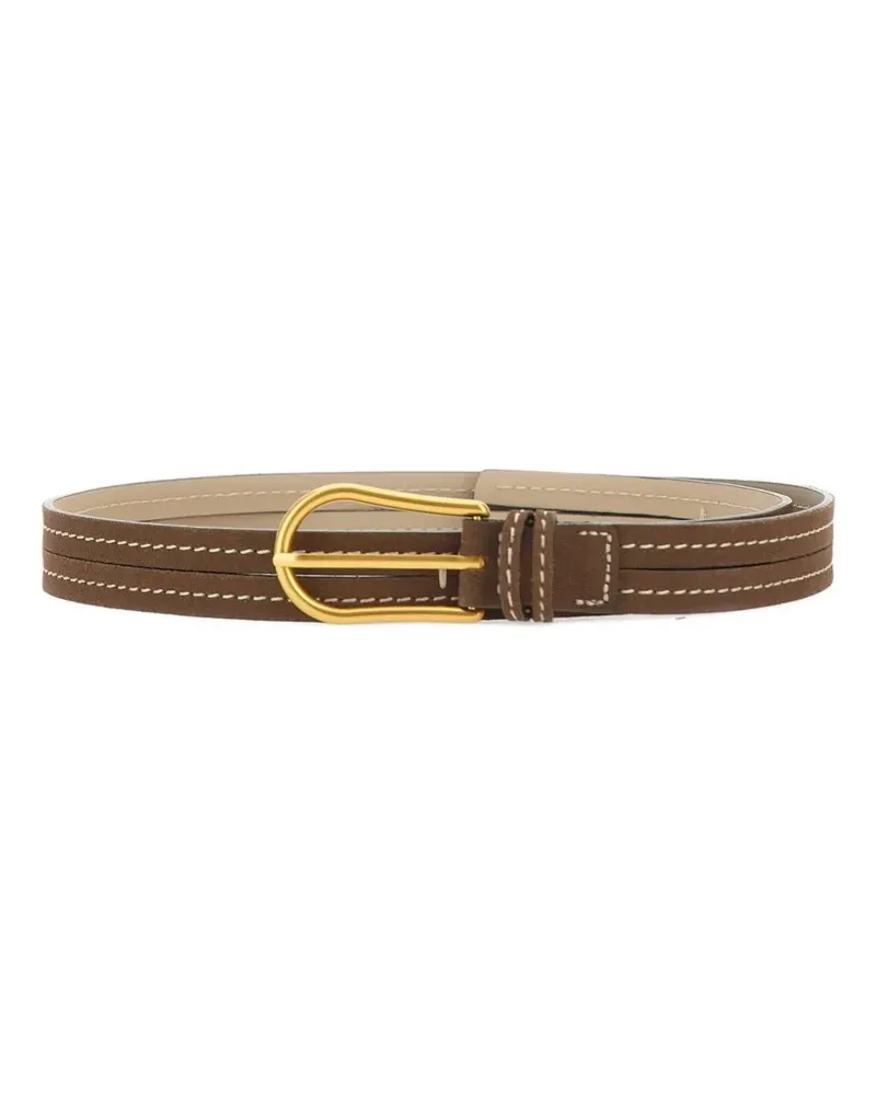 Gianni Chiarini Gürtel aus Wildleder - Braun Braun