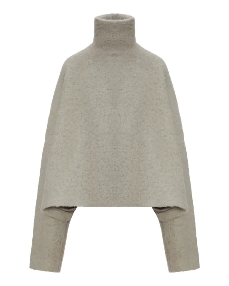 Rick Owens Jumbo high-neck sweater - Grau Grau