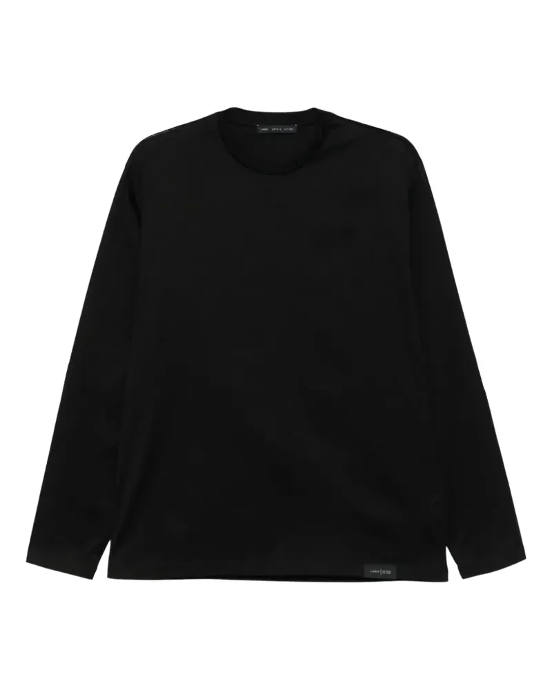 Low Brand Klassisches Langarmshirt - Schwarz Schwarz