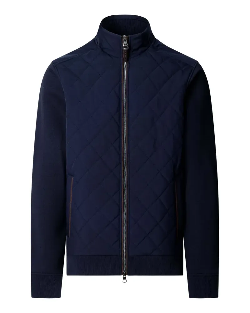 Hackett Sweatshirtjacke mit gestepptem Einsatz - Blau Blau