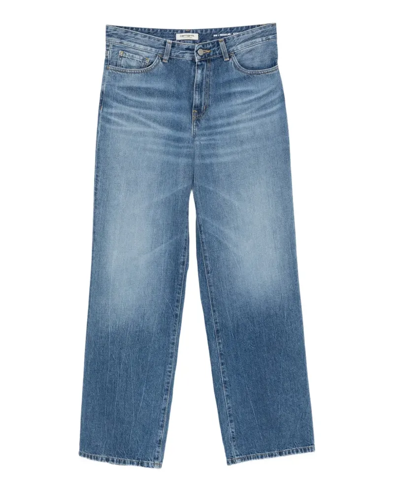 Carhartt WIP Ausgeblichene Straight-Leg-Jeans - Blau Blau
