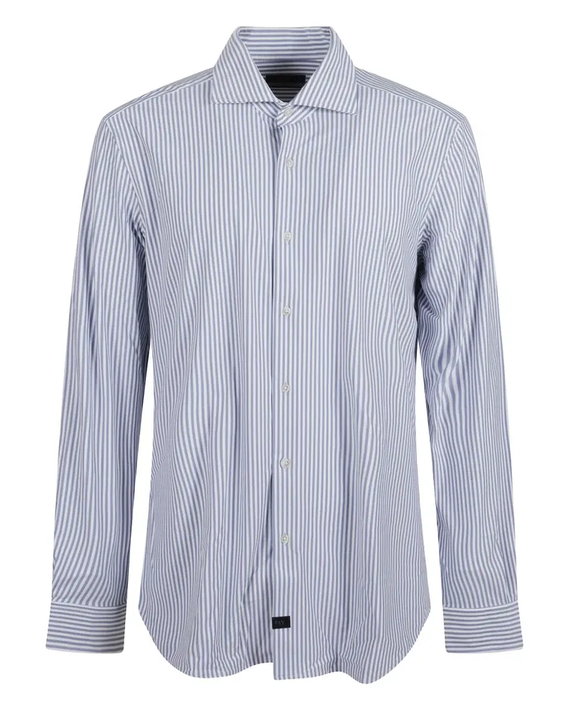 Fay striped shirt - Blau Blau