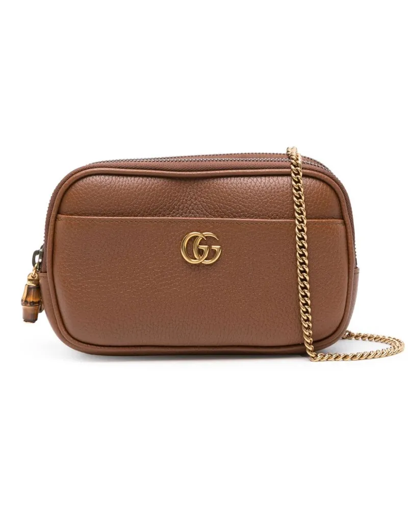 Gucci Super Mini-Tasche mit GG - Braun Braun