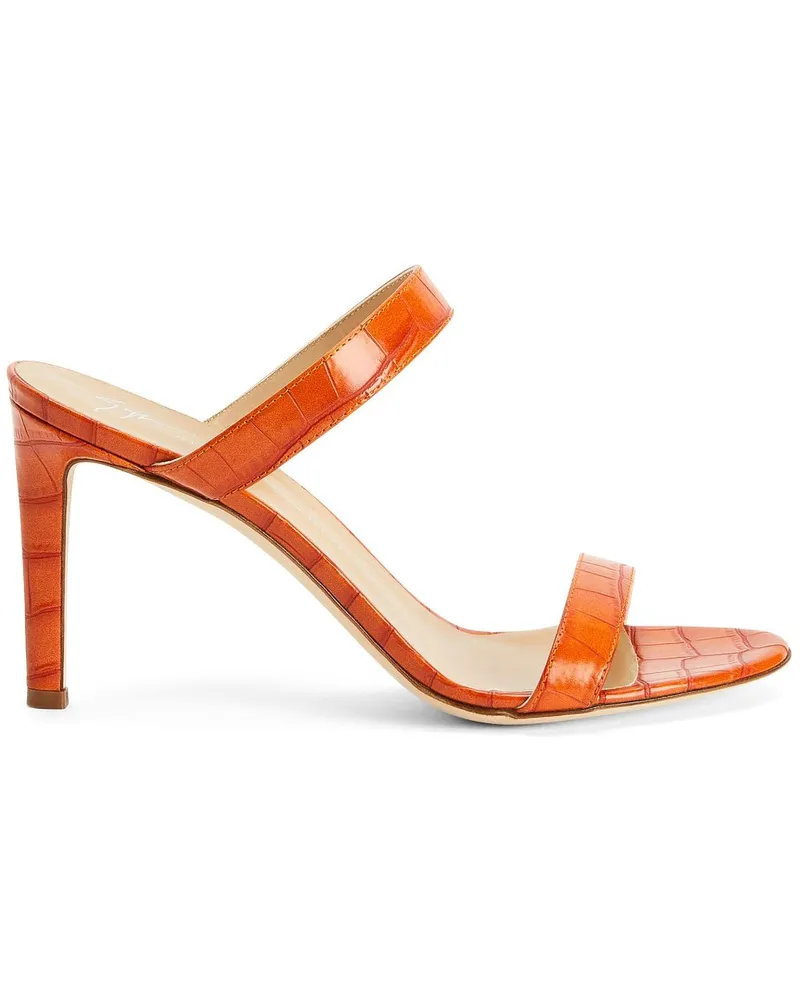 Giuseppe Zanotti Mules mit Riemen 85mm - Orange Orange