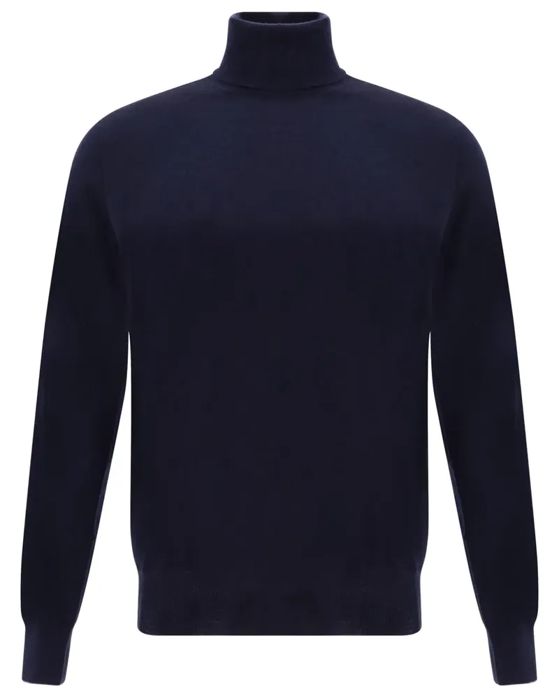 Brunello Cucinelli Schmaler Rollkragenpullover - Blau Blau