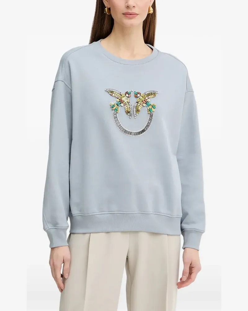 Pinko bead-embellished sweatshirt - Blau Blau
