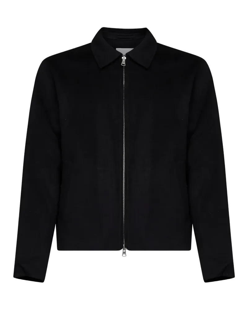 NN 07 Arlo 8447 Jacke mit Kragen und Reißverschluss - Schwarz Schwarz