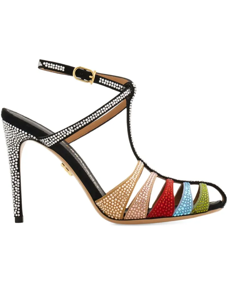 Ferragamo Sandalen mit Kristallen 90mm - Schwarz Schwarz