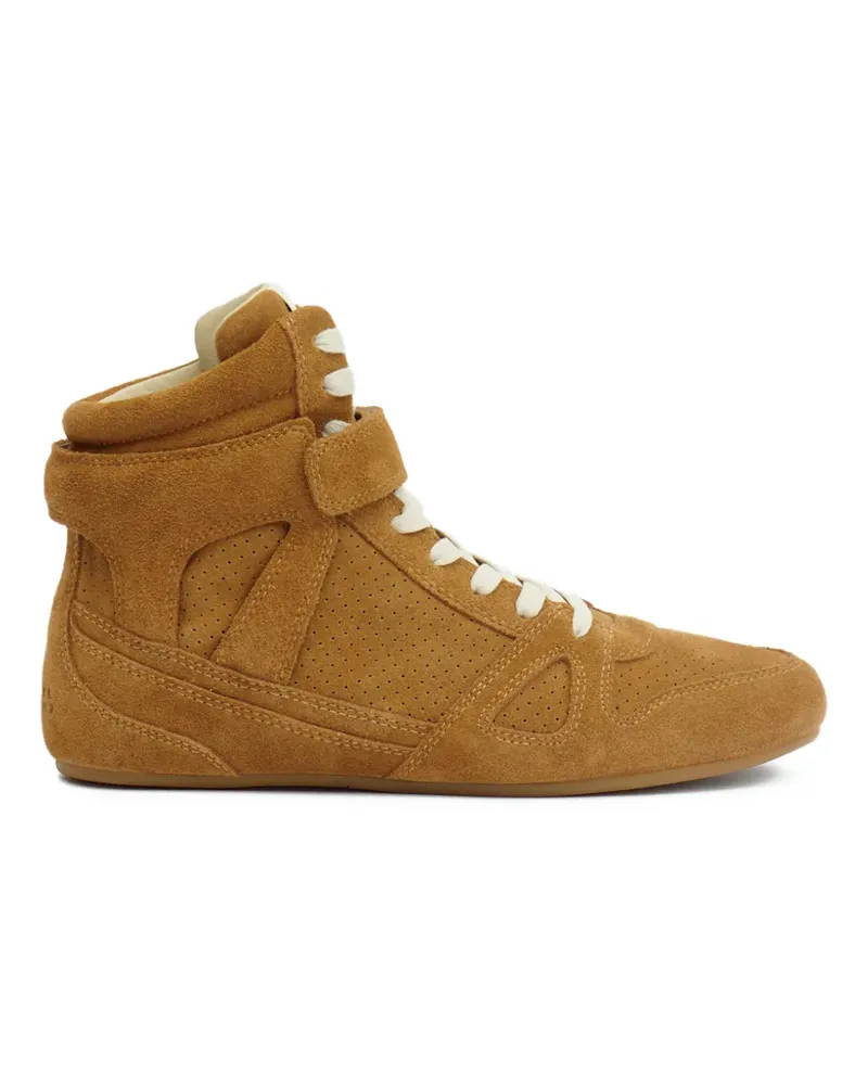 Isabel Marant Senny high-top leather sneakers - Braun Braun
