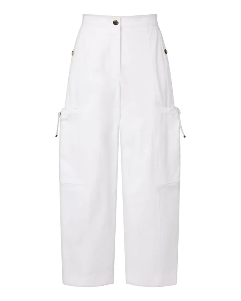 Max Mara Hose aus Baumwollstretch - Weiß Weiß