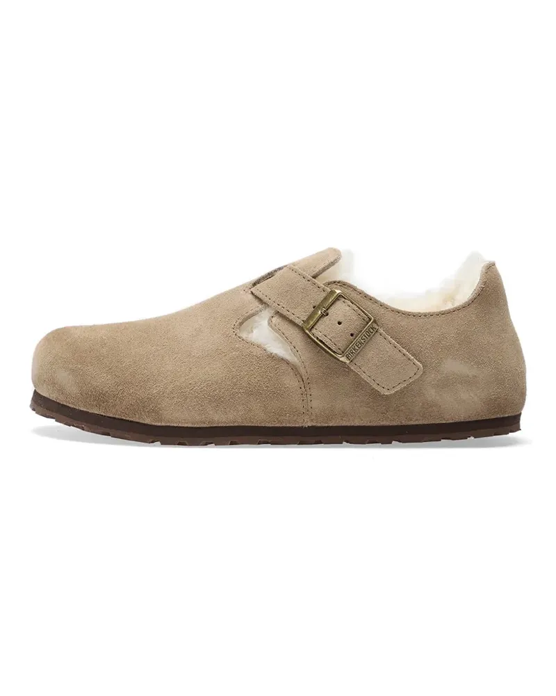 Birkenstock London Shearling suede sneakers - Nude Nude