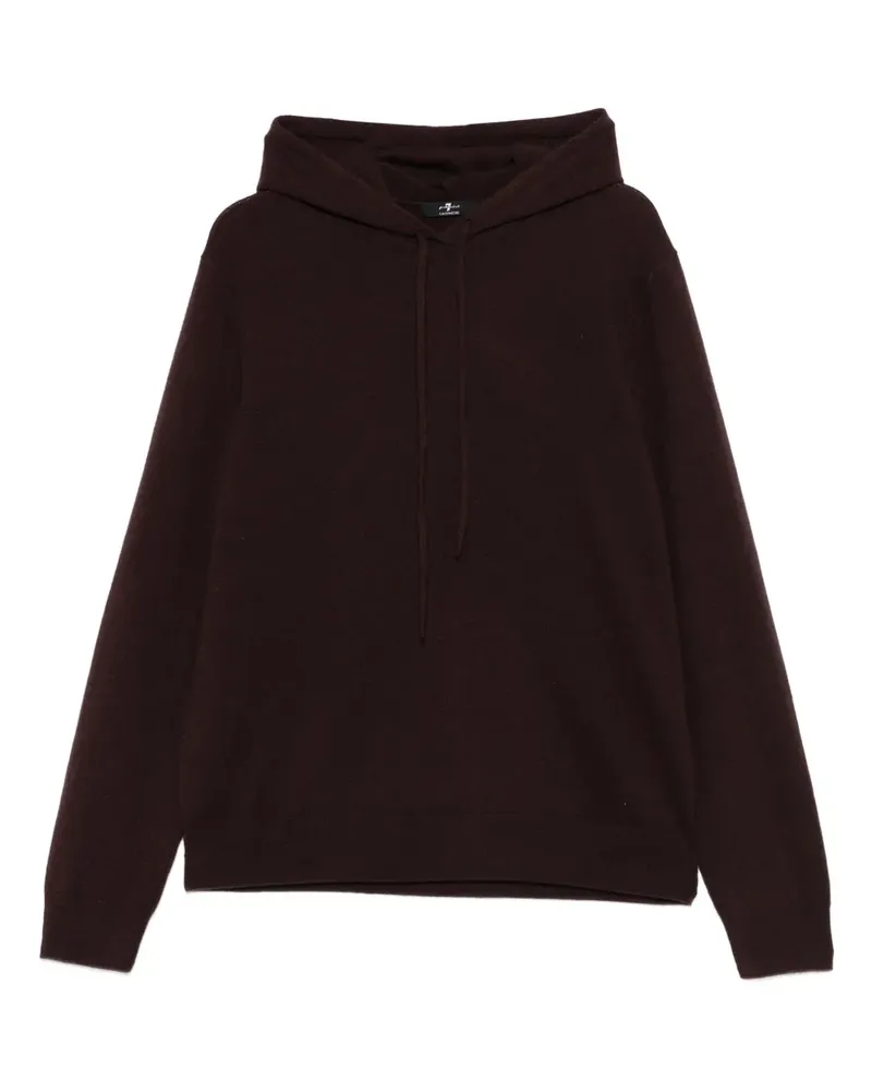7 for all mankind Hoodie aus Kaschmir - Braun Braun