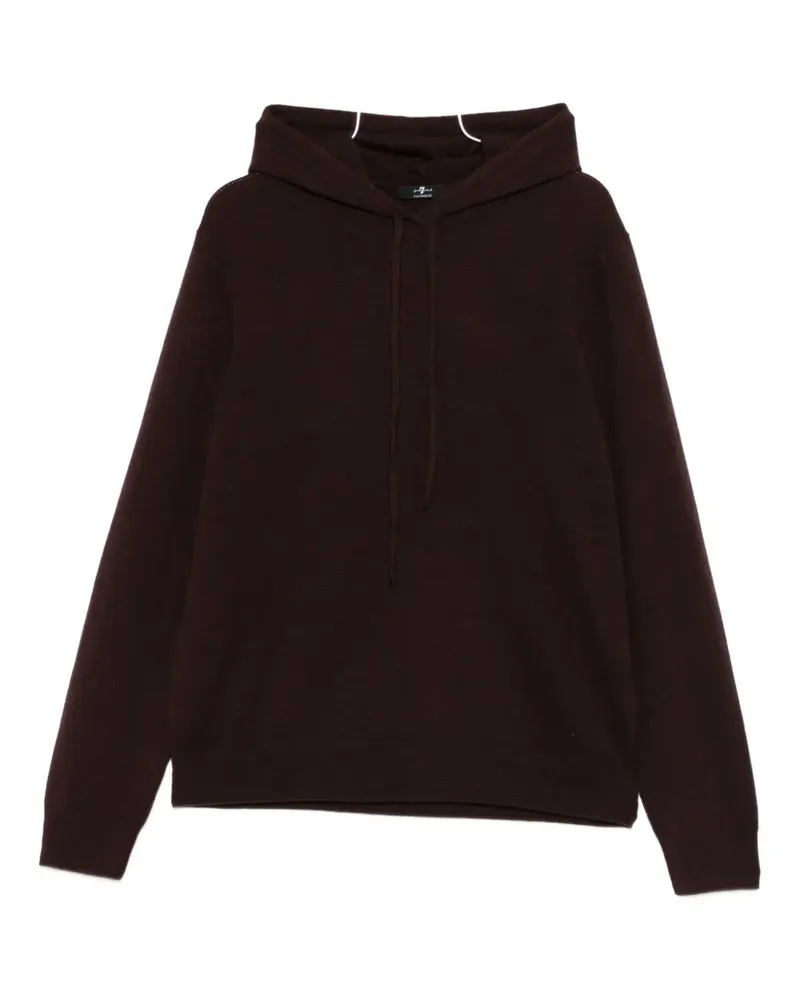 7 for all mankind Hoodie aus Kaschmir - Braun Braun