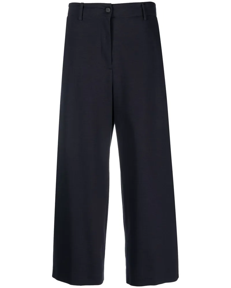 Fabiana Filippi Cropped-Hose mit weitem Bein - Blau Blau