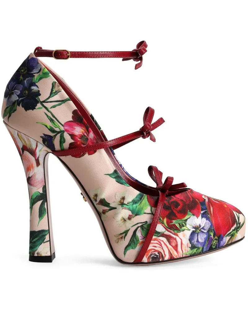 Dolce & Gabbana Pumps mit Blumen-Print - Nude Nude