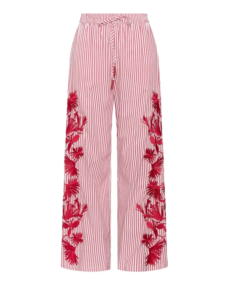 Maliparmi Gestreifte Hose - Rot Rot