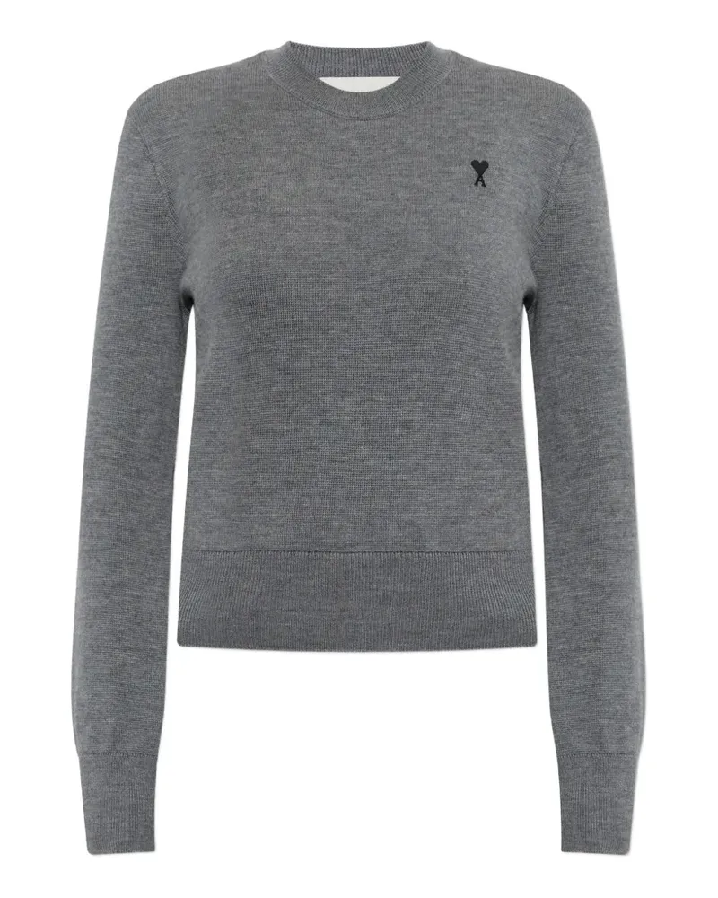 AMI Paris Langärmeliger Pullover - Grau Grau