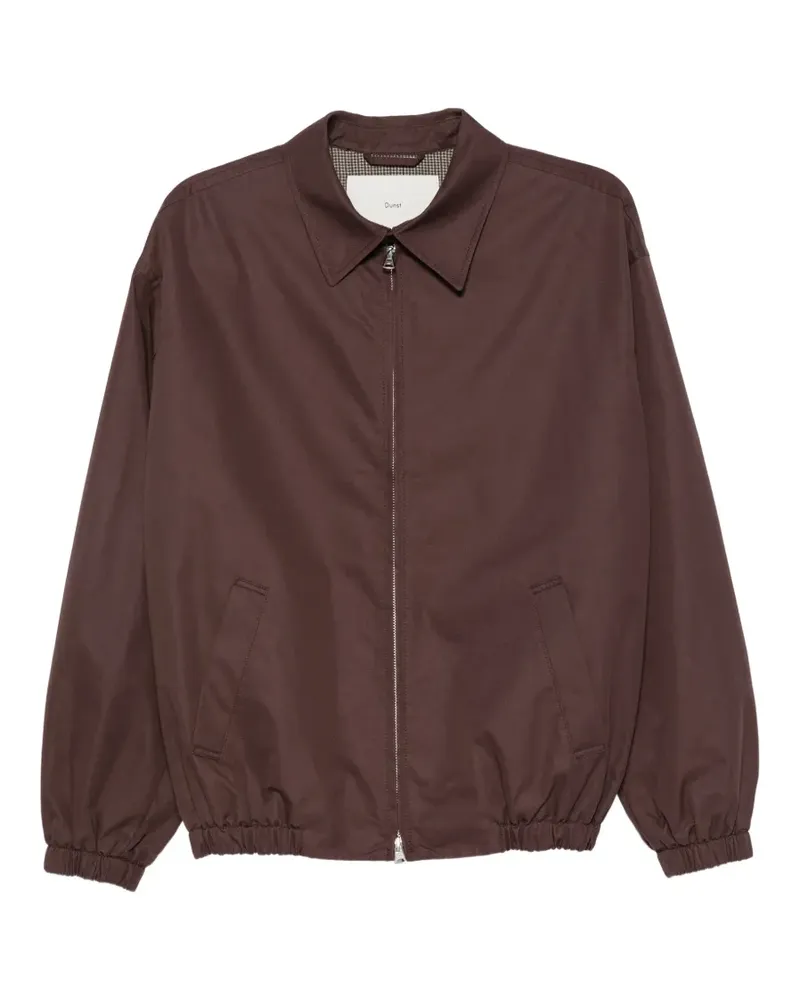 Dunst Leichte Jacke mit Kragen und Reißverschluss - Braun Braun