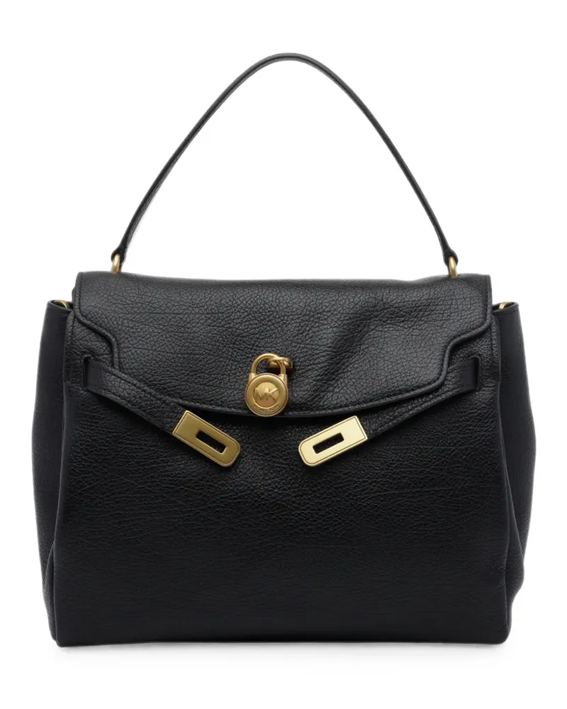 Michael Kors Hamilton large textured leather slouchy satchel - Schwarz Schwarz