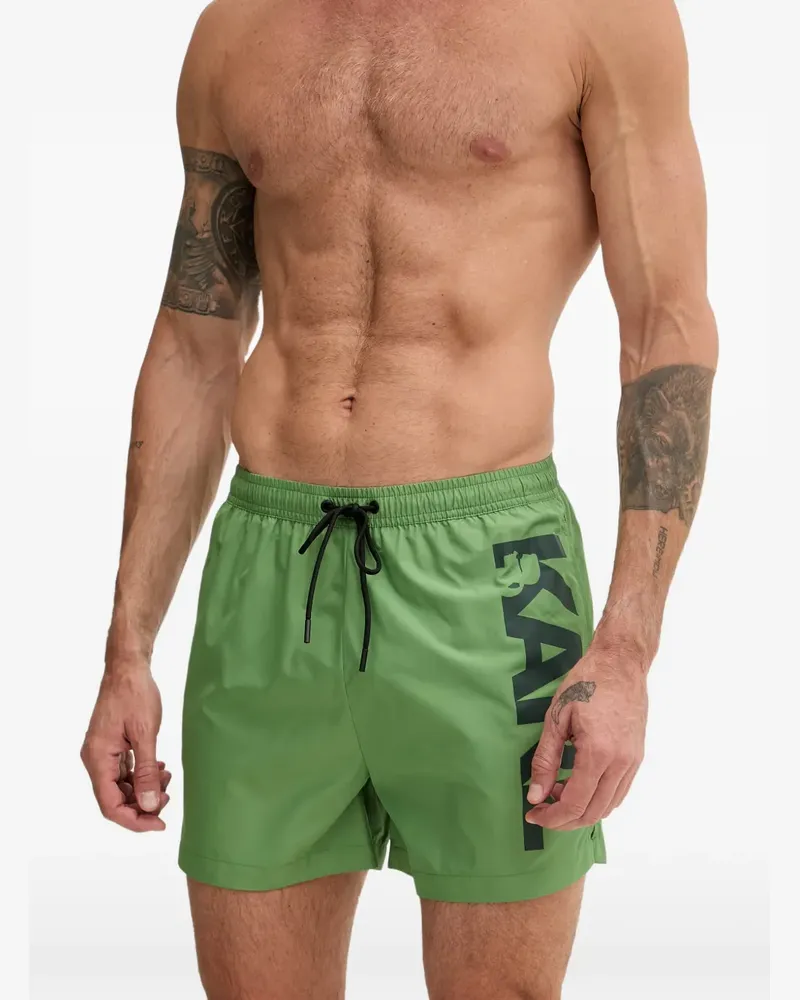 Karl Lagerfeld Shorts mit Logo - Grün Grün