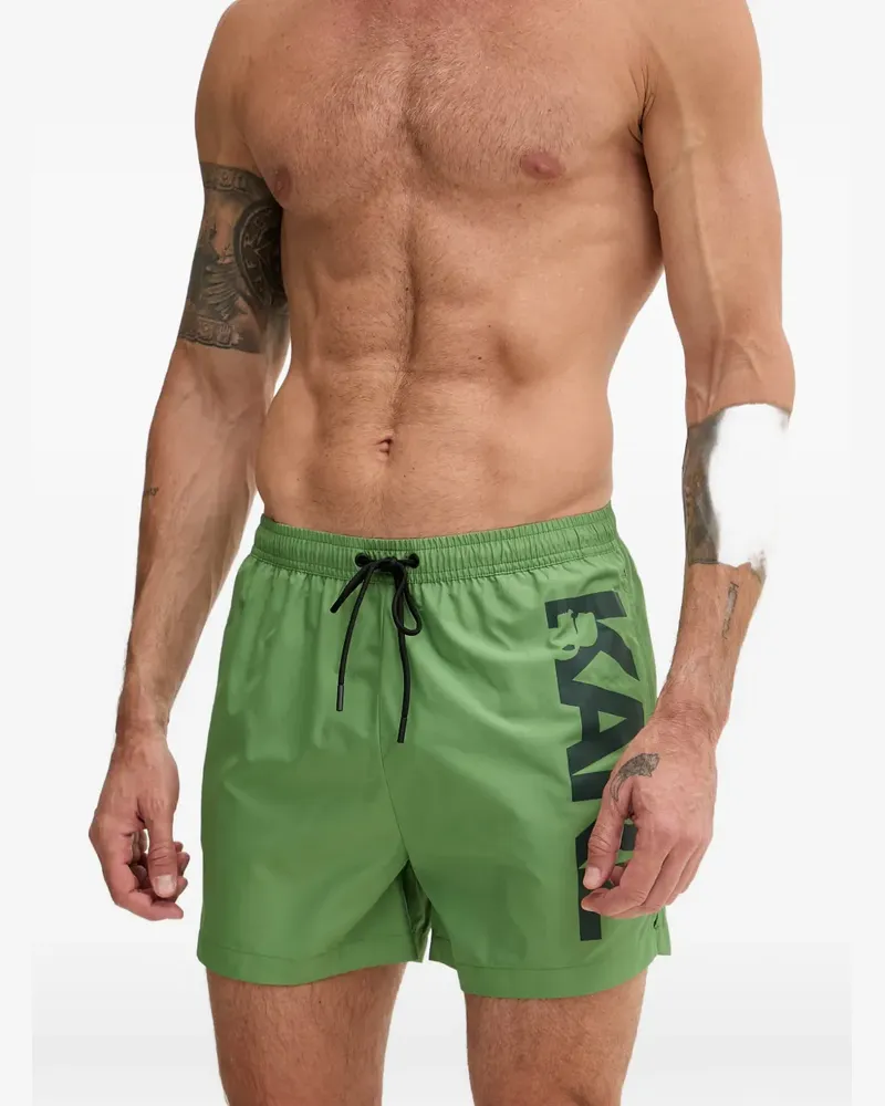 Karl Lagerfeld Shorts mit Logo - Grün Grün