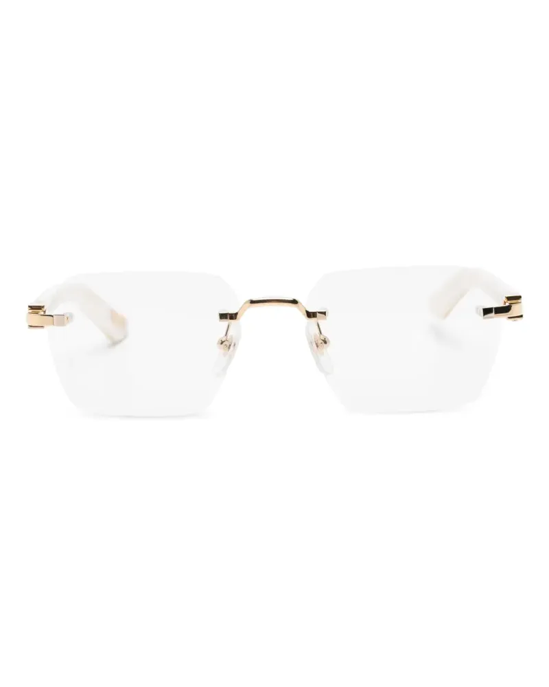 Cartier Rahmenlose Brille - Weiß Weiß