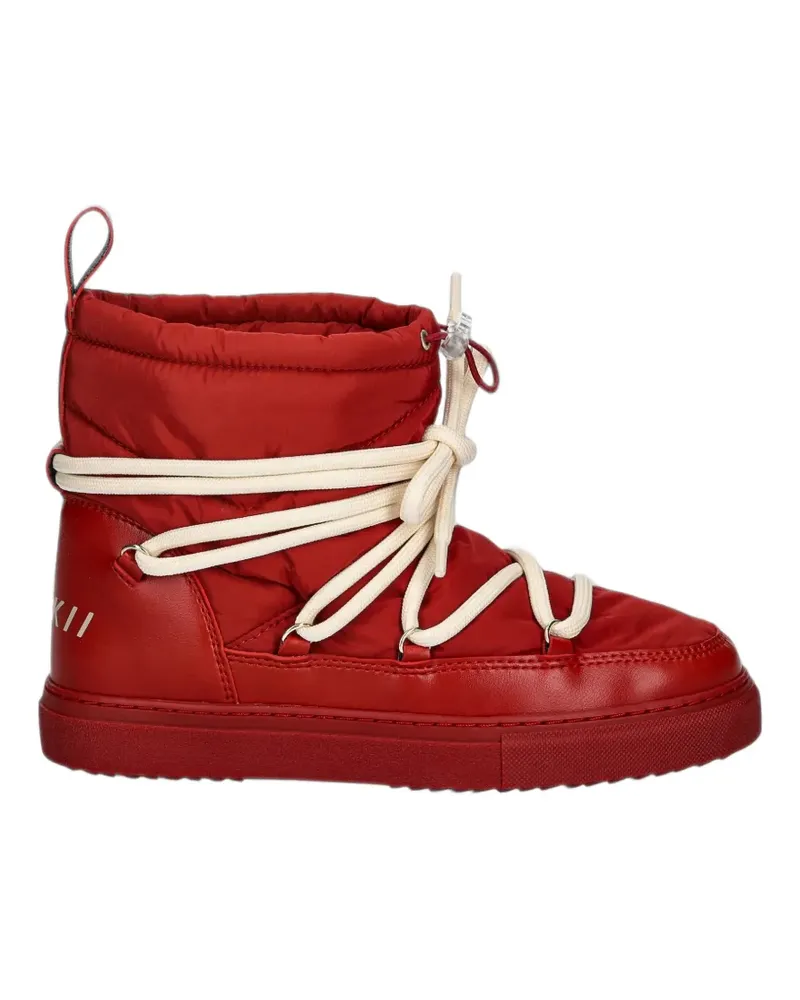 INUIKII Mountain quilted lace-up snow boots - Rot Rot