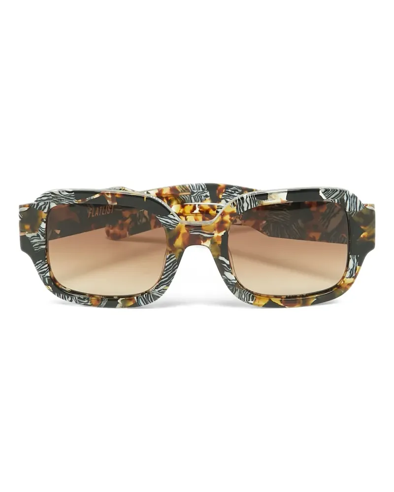 FLATLIST Tishkoff Safari square-frame sunglasses - Braun Braun