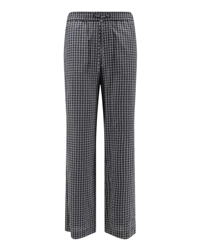 Dunst check-pattern pajamas - Schwarz Schwarz